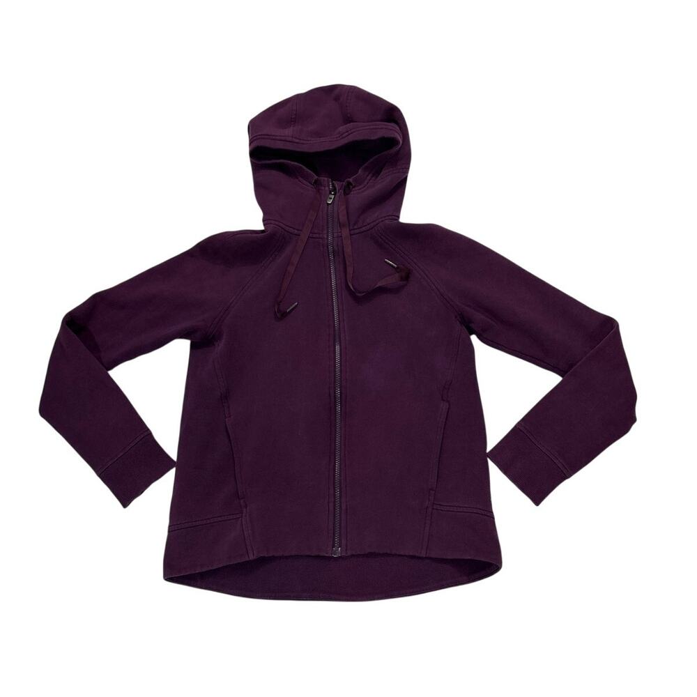Lululemon Women’s 6 Fleece Please Hoodie Darkest Magenta Gym Athleisure Outdoors - Picture 2 of 11